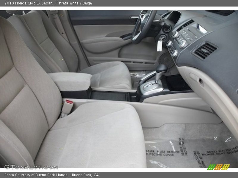 Taffeta White / Beige 2010 Honda Civic LX Sedan