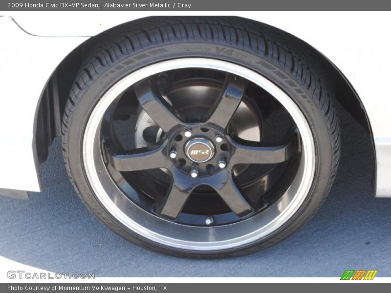 Alabaster Silver Metallic / Gray 2009 Honda Civic DX-VP Sedan