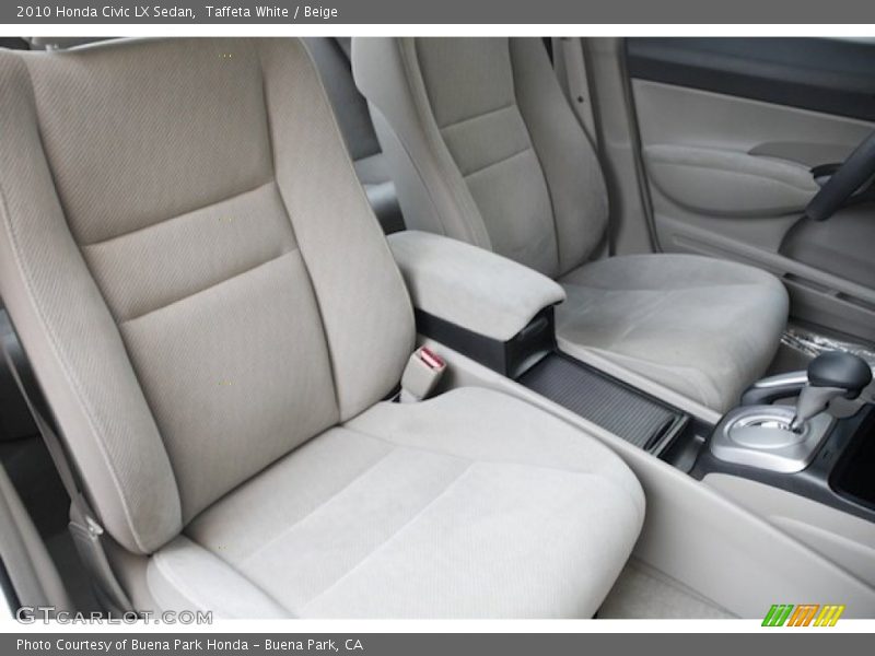 Taffeta White / Beige 2010 Honda Civic LX Sedan