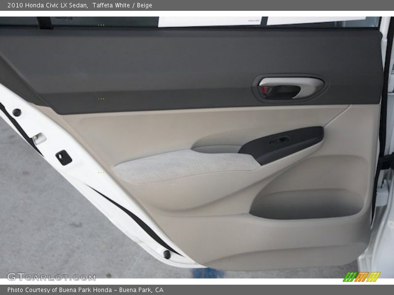 Taffeta White / Beige 2010 Honda Civic LX Sedan