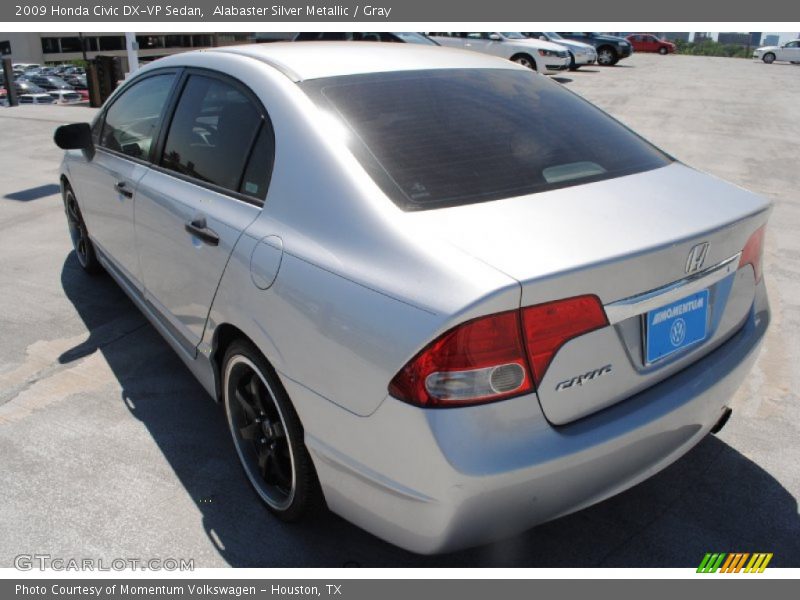 Alabaster Silver Metallic / Gray 2009 Honda Civic DX-VP Sedan