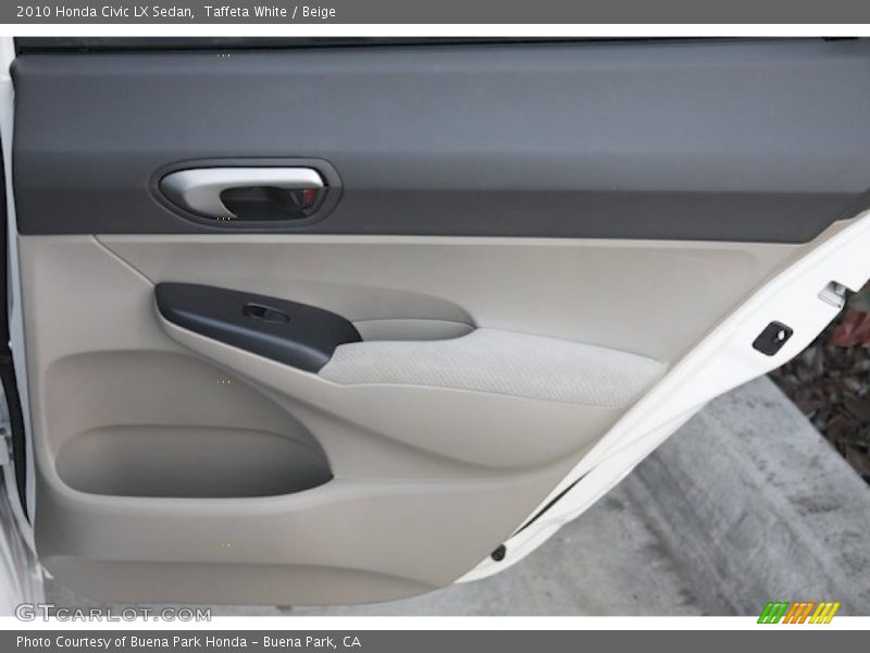 Taffeta White / Beige 2010 Honda Civic LX Sedan