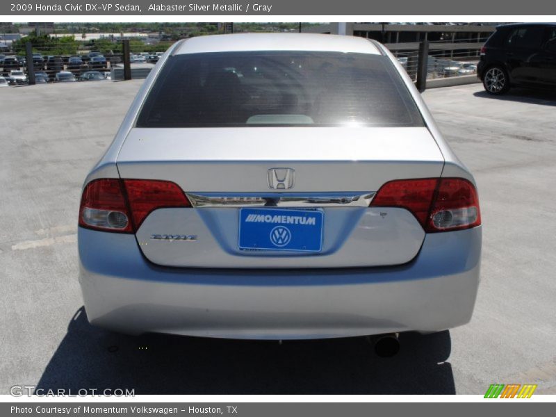 Alabaster Silver Metallic / Gray 2009 Honda Civic DX-VP Sedan