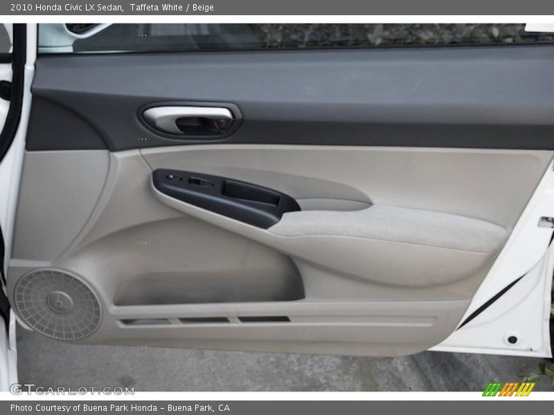 Taffeta White / Beige 2010 Honda Civic LX Sedan