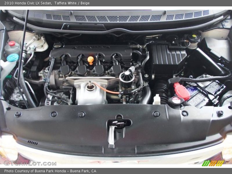 Taffeta White / Beige 2010 Honda Civic LX Sedan