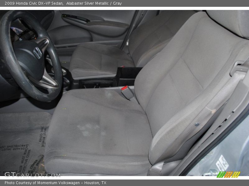 Alabaster Silver Metallic / Gray 2009 Honda Civic DX-VP Sedan