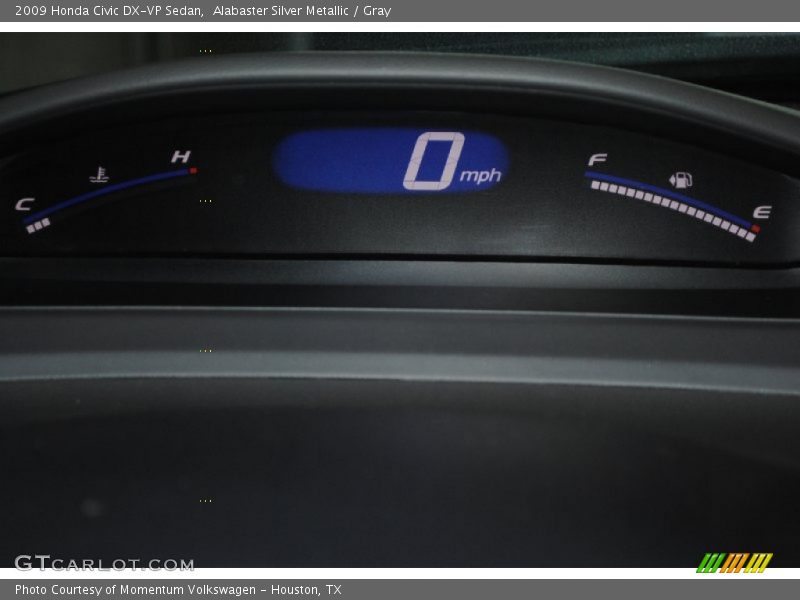 Alabaster Silver Metallic / Gray 2009 Honda Civic DX-VP Sedan