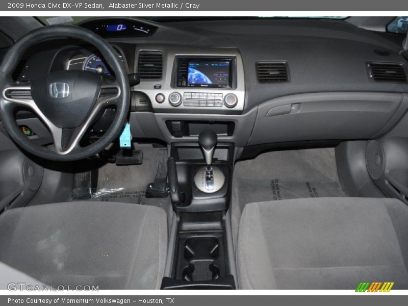 Alabaster Silver Metallic / Gray 2009 Honda Civic DX-VP Sedan