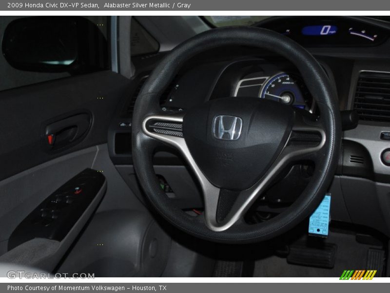 Alabaster Silver Metallic / Gray 2009 Honda Civic DX-VP Sedan