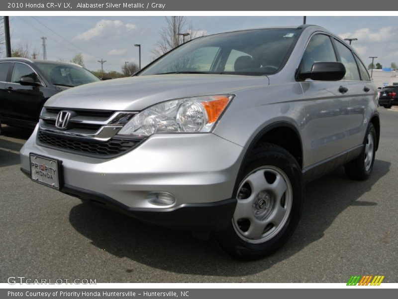 Alabaster Silver Metallic / Gray 2010 Honda CR-V LX