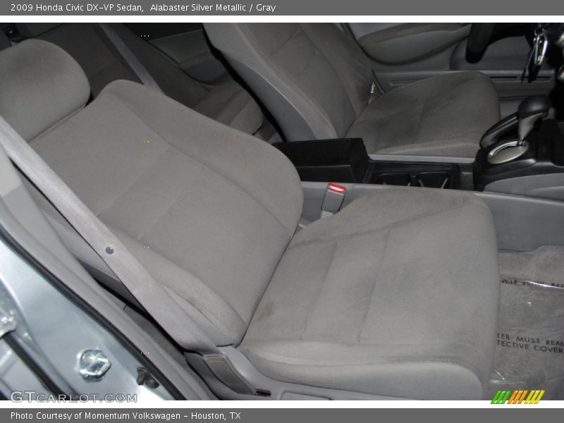 Alabaster Silver Metallic / Gray 2009 Honda Civic DX-VP Sedan