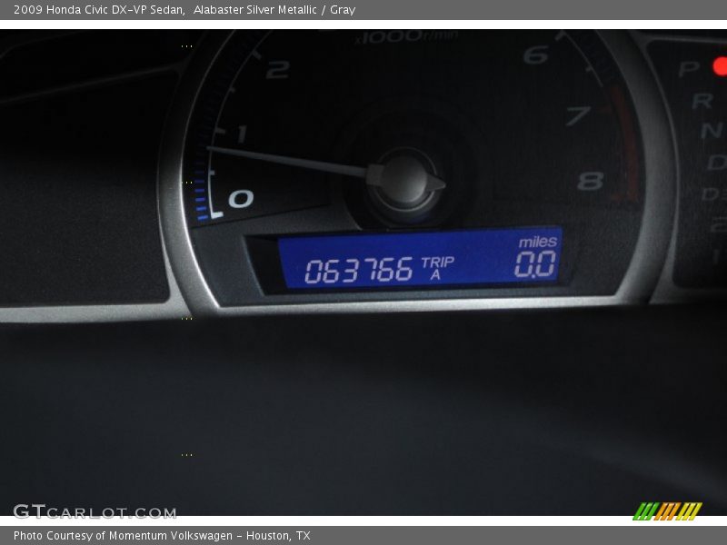 Alabaster Silver Metallic / Gray 2009 Honda Civic DX-VP Sedan