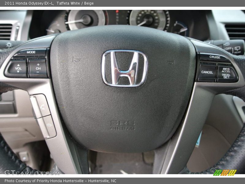 Taffeta White / Beige 2011 Honda Odyssey EX-L