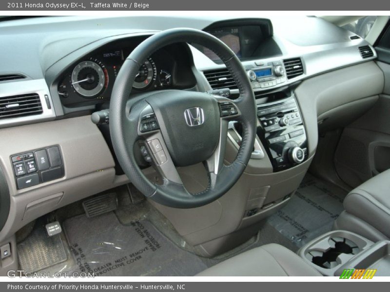 Taffeta White / Beige 2011 Honda Odyssey EX-L
