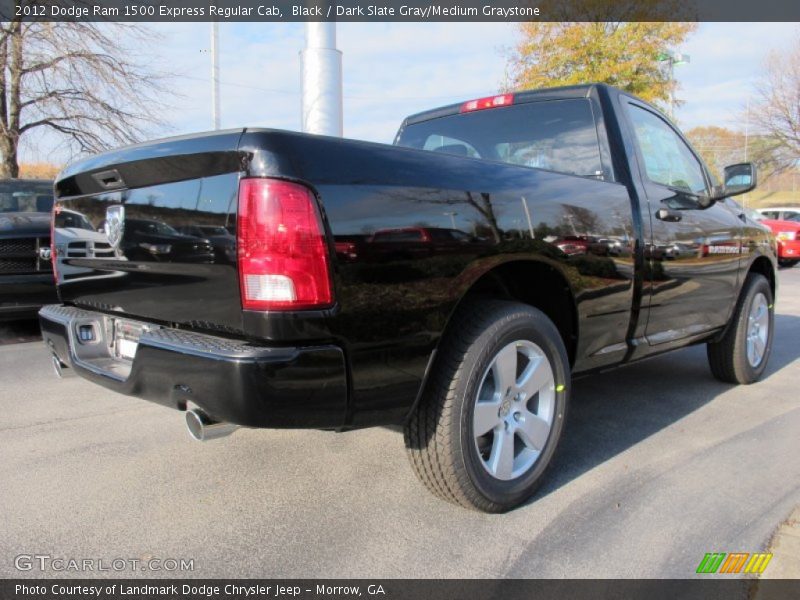 Black / Dark Slate Gray/Medium Graystone 2012 Dodge Ram 1500 Express Regular Cab
