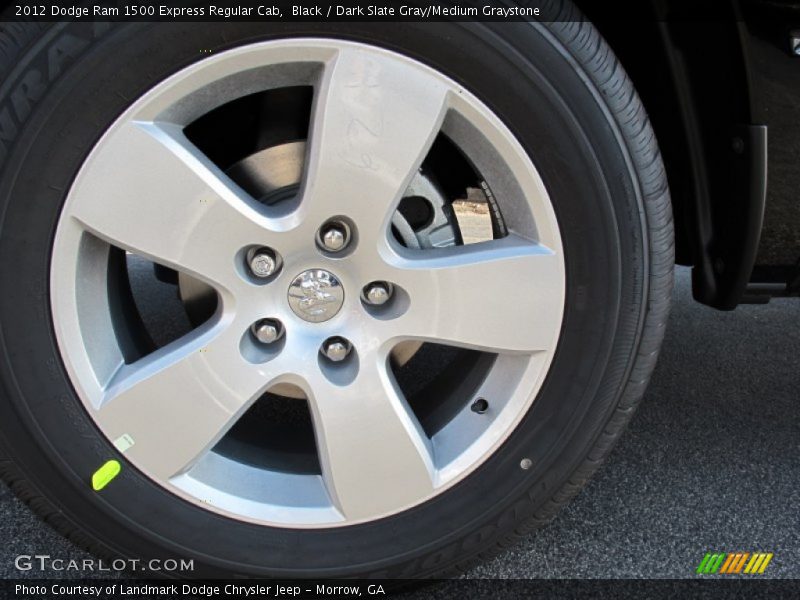 Black / Dark Slate Gray/Medium Graystone 2012 Dodge Ram 1500 Express Regular Cab