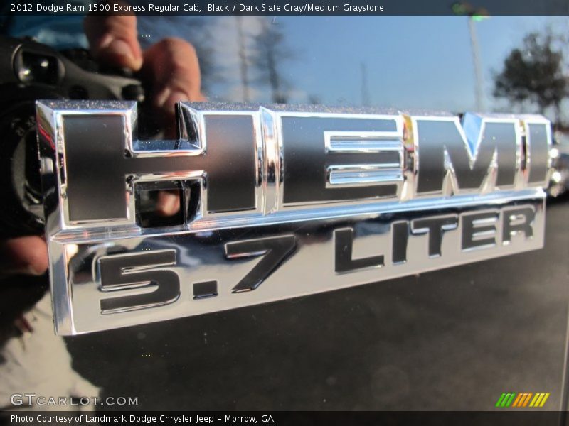 Black / Dark Slate Gray/Medium Graystone 2012 Dodge Ram 1500 Express Regular Cab