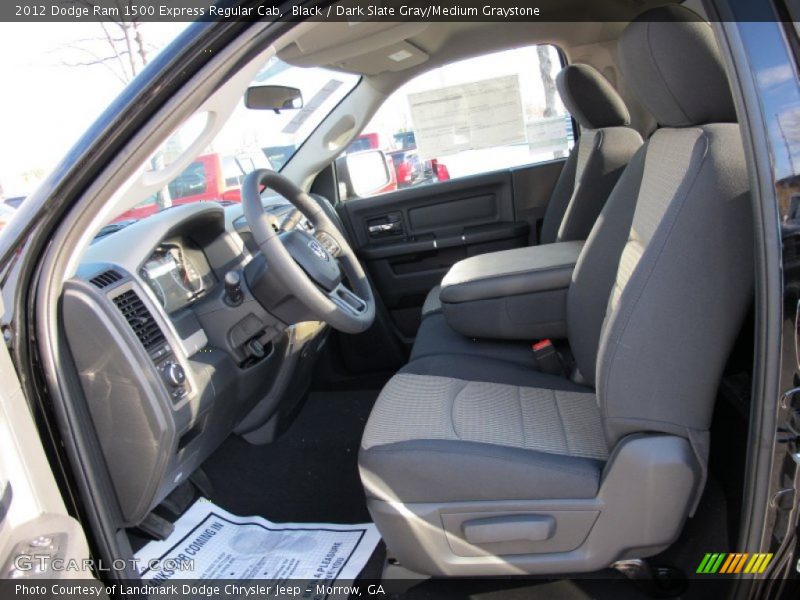 Black / Dark Slate Gray/Medium Graystone 2012 Dodge Ram 1500 Express Regular Cab