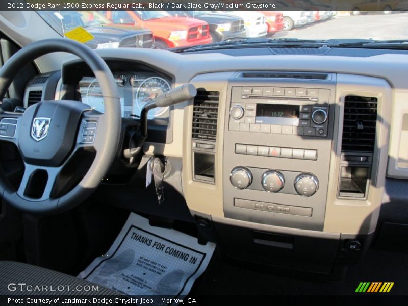 Black / Dark Slate Gray/Medium Graystone 2012 Dodge Ram 1500 Express Regular Cab