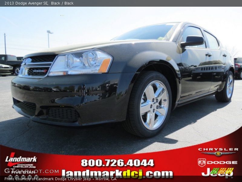 Black / Black 2013 Dodge Avenger SE