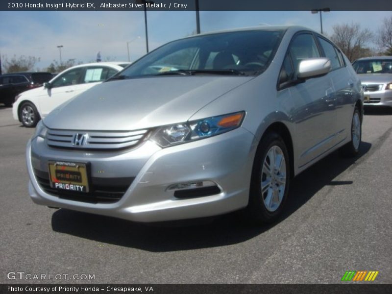Alabaster Silver Metallic / Gray 2010 Honda Insight Hybrid EX