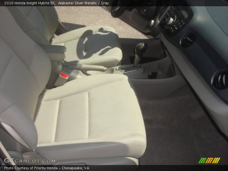 Alabaster Silver Metallic / Gray 2010 Honda Insight Hybrid EX