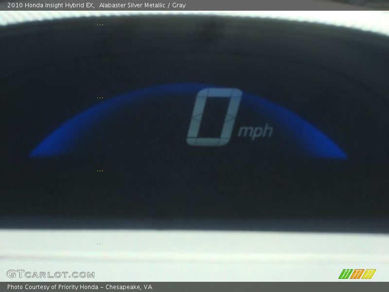 Alabaster Silver Metallic / Gray 2010 Honda Insight Hybrid EX