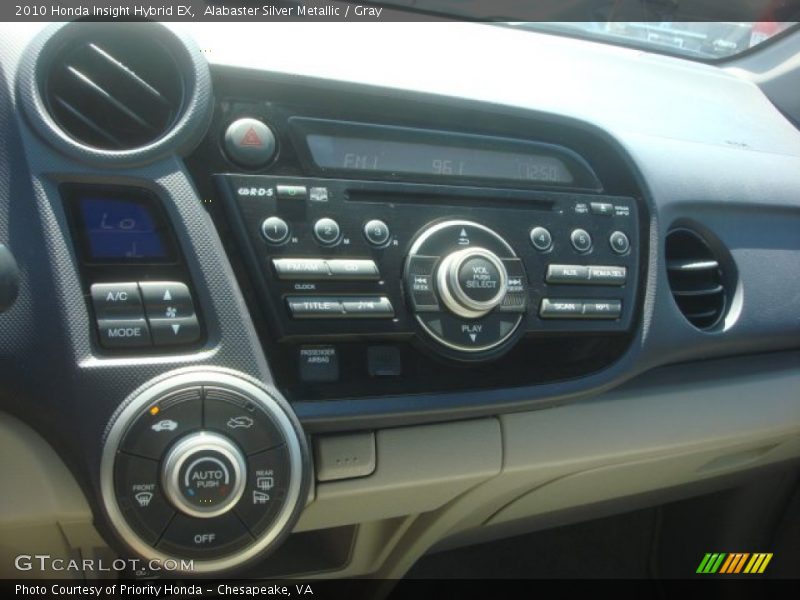 Alabaster Silver Metallic / Gray 2010 Honda Insight Hybrid EX