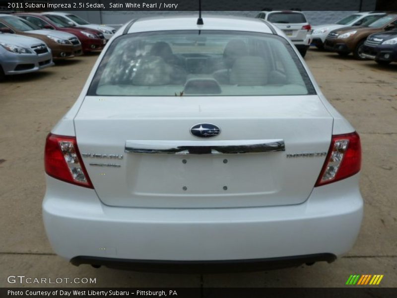 Satin White Pearl / Ivory 2011 Subaru Impreza 2.5i Sedan