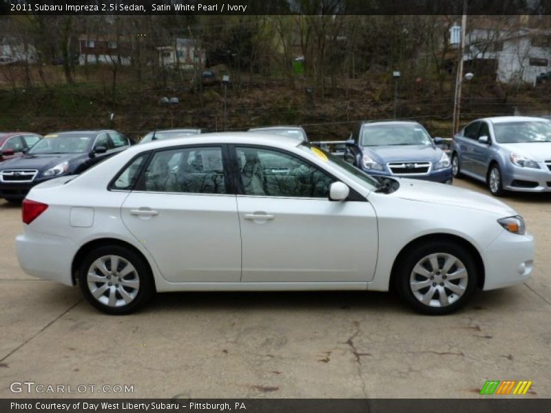 Satin White Pearl / Ivory 2011 Subaru Impreza 2.5i Sedan