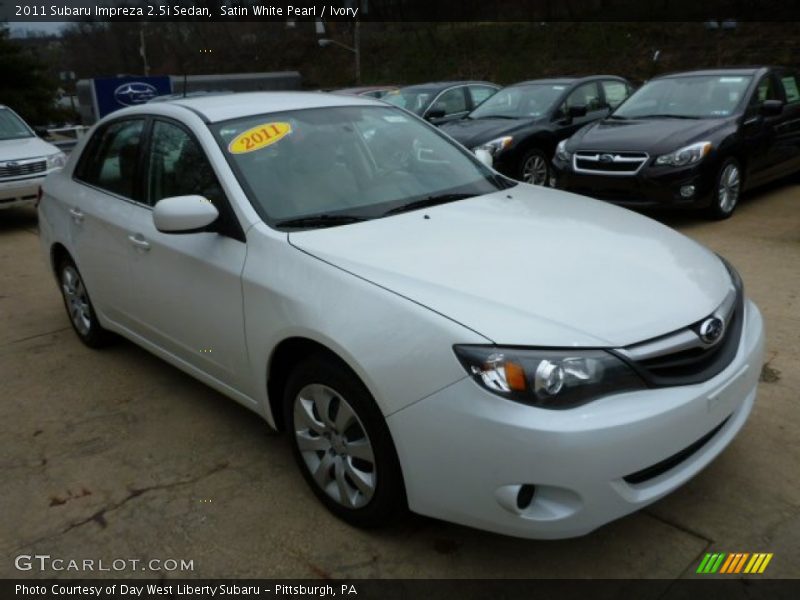 Satin White Pearl / Ivory 2011 Subaru Impreza 2.5i Sedan