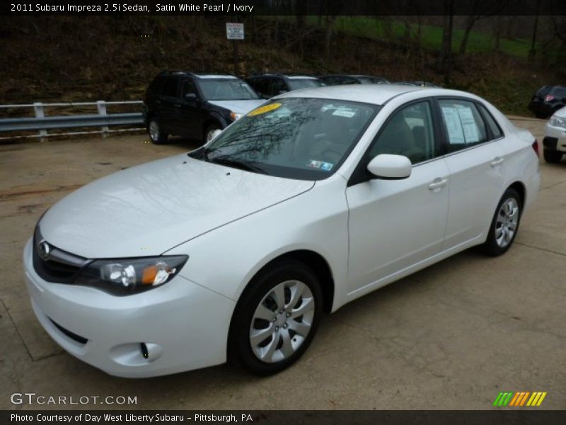 Satin White Pearl / Ivory 2011 Subaru Impreza 2.5i Sedan