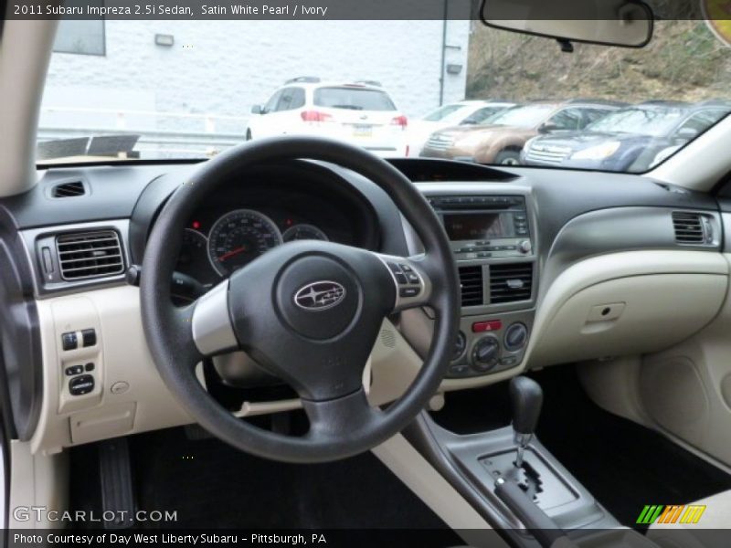 Satin White Pearl / Ivory 2011 Subaru Impreza 2.5i Sedan