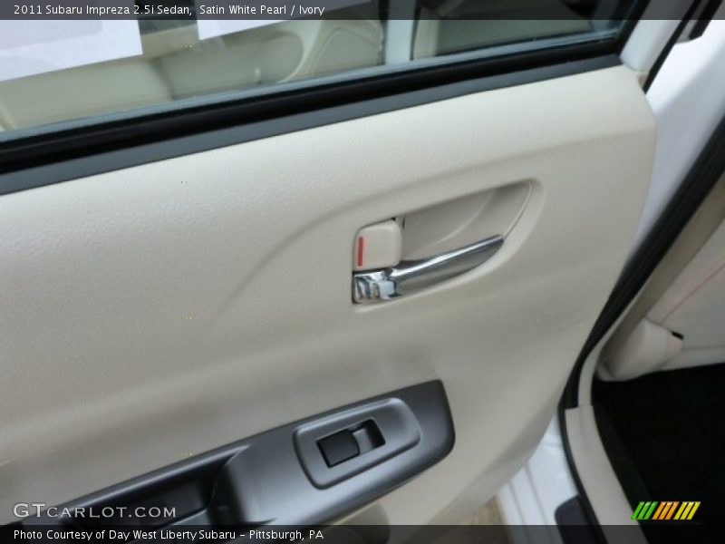 Satin White Pearl / Ivory 2011 Subaru Impreza 2.5i Sedan
