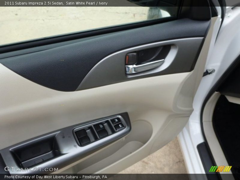 Satin White Pearl / Ivory 2011 Subaru Impreza 2.5i Sedan