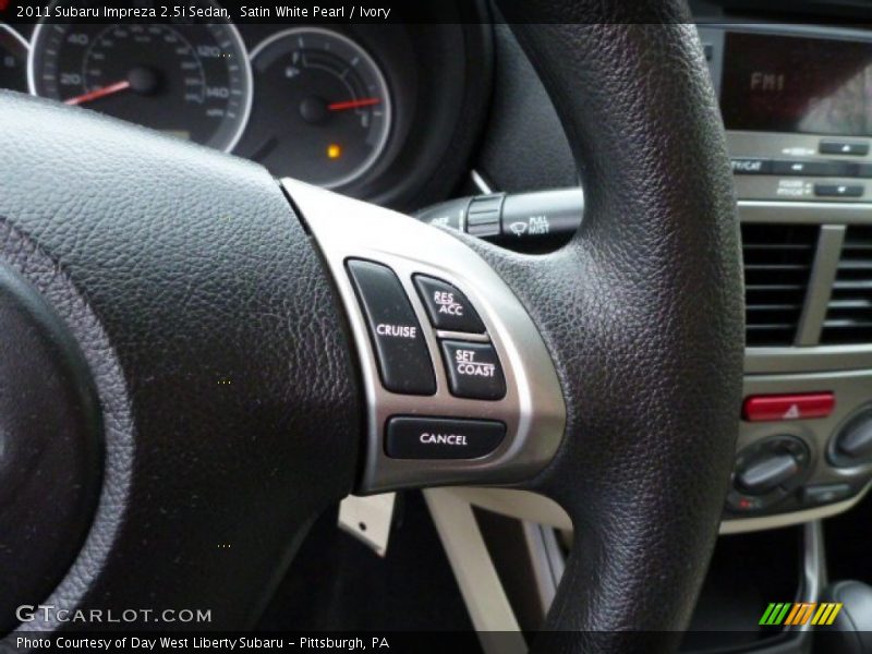Satin White Pearl / Ivory 2011 Subaru Impreza 2.5i Sedan