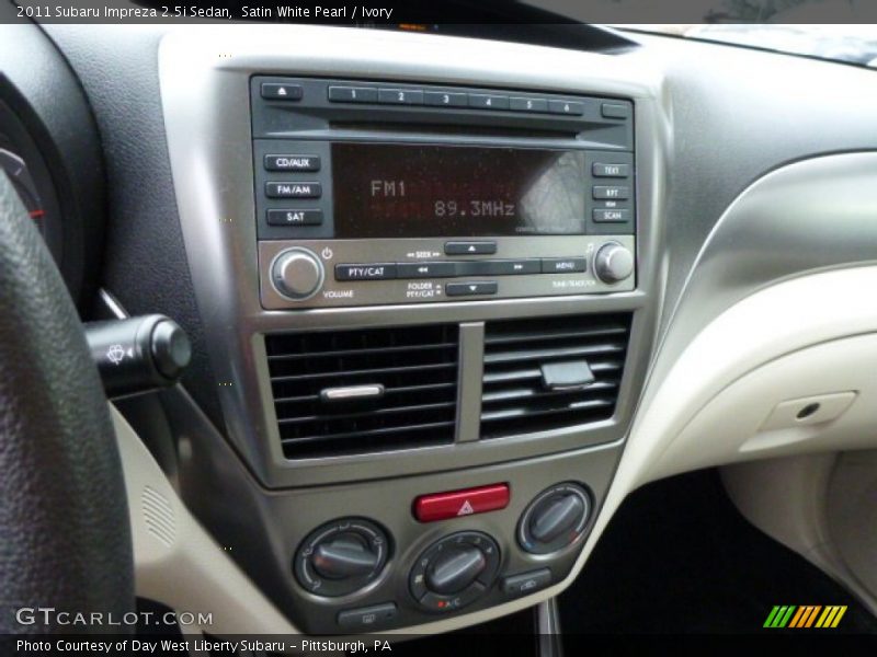Satin White Pearl / Ivory 2011 Subaru Impreza 2.5i Sedan