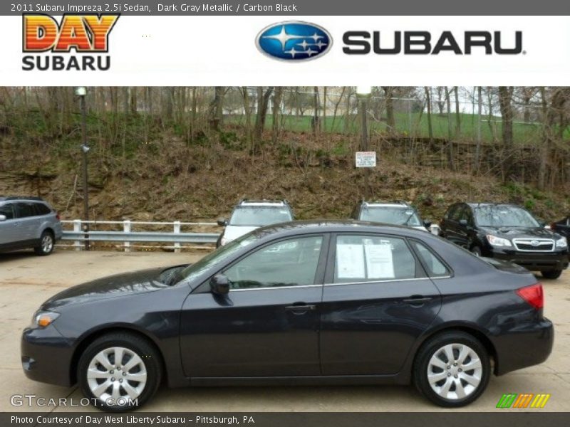 Dark Gray Metallic / Carbon Black 2011 Subaru Impreza 2.5i Sedan