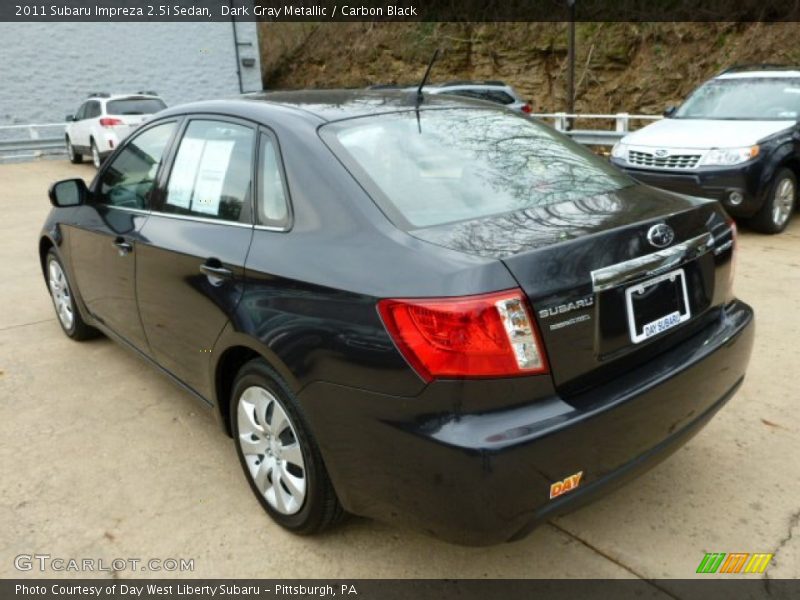 Dark Gray Metallic / Carbon Black 2011 Subaru Impreza 2.5i Sedan