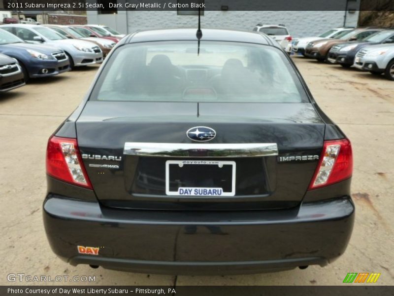 Dark Gray Metallic / Carbon Black 2011 Subaru Impreza 2.5i Sedan