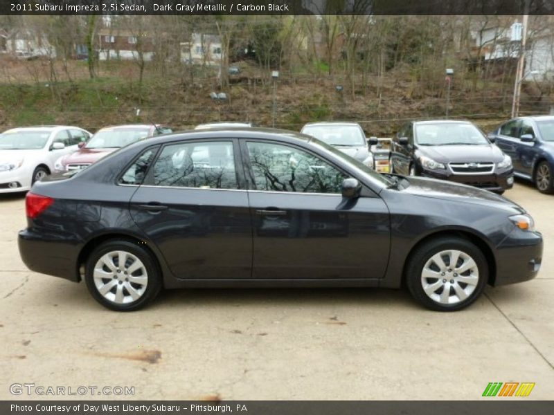 Dark Gray Metallic / Carbon Black 2011 Subaru Impreza 2.5i Sedan