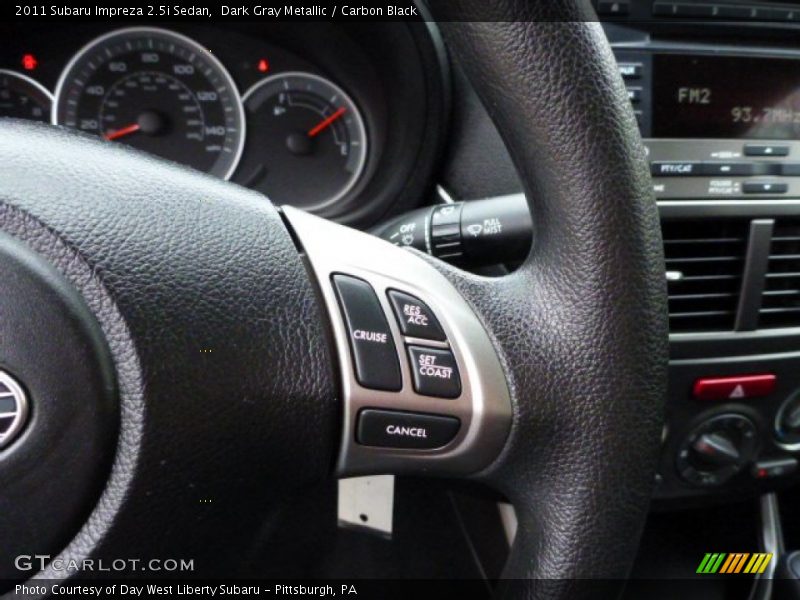 Dark Gray Metallic / Carbon Black 2011 Subaru Impreza 2.5i Sedan