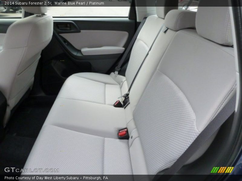 Marine Blue Pearl / Platinum 2014 Subaru Forester 2.5i