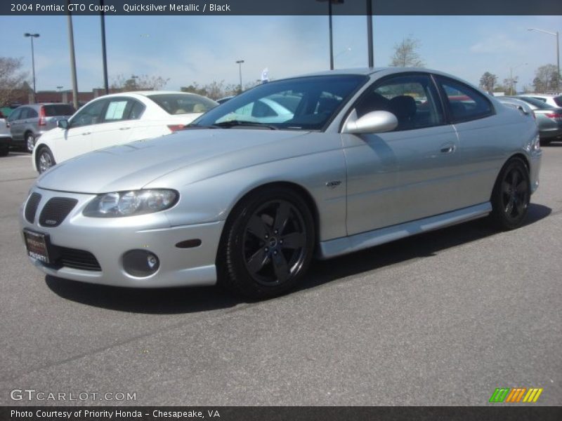 Quicksilver Metallic / Black 2004 Pontiac GTO Coupe