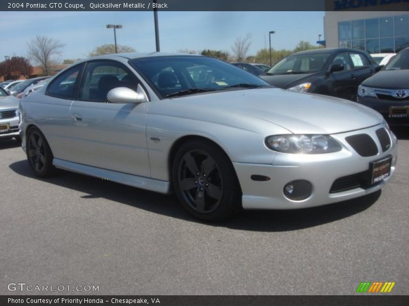 Quicksilver Metallic / Black 2004 Pontiac GTO Coupe