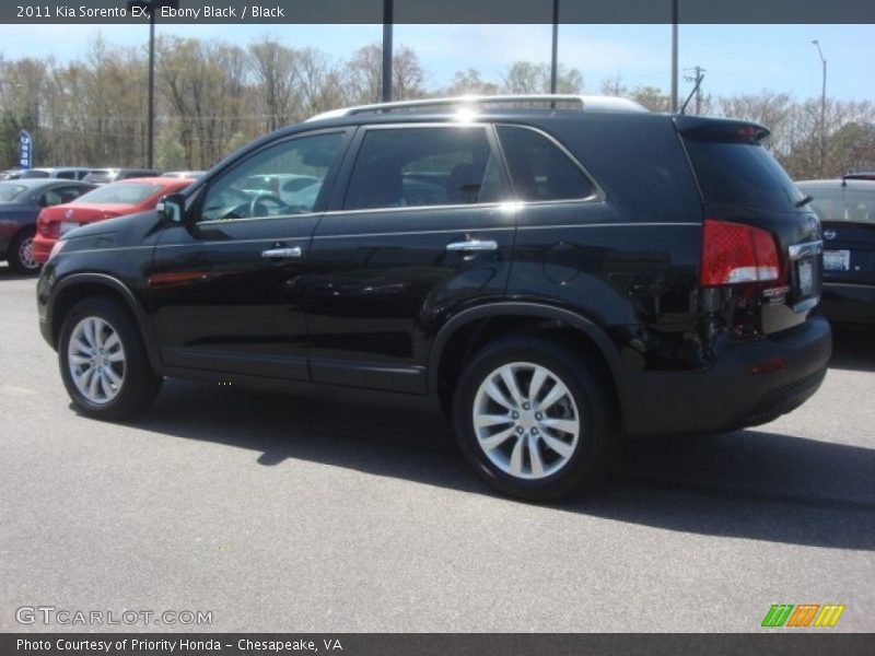 Ebony Black / Black 2011 Kia Sorento EX