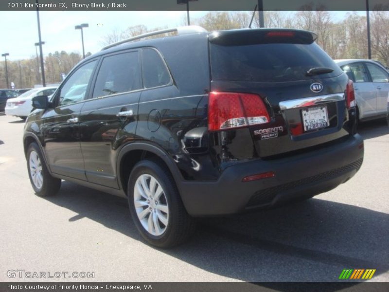 Ebony Black / Black 2011 Kia Sorento EX