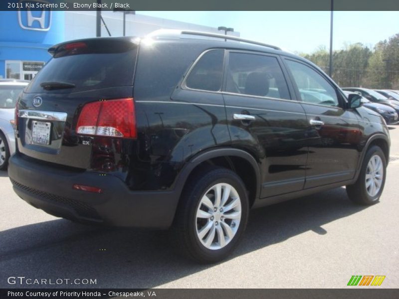 Ebony Black / Black 2011 Kia Sorento EX