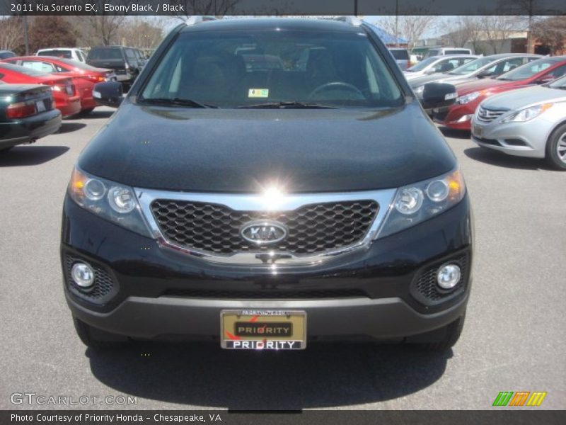 Ebony Black / Black 2011 Kia Sorento EX