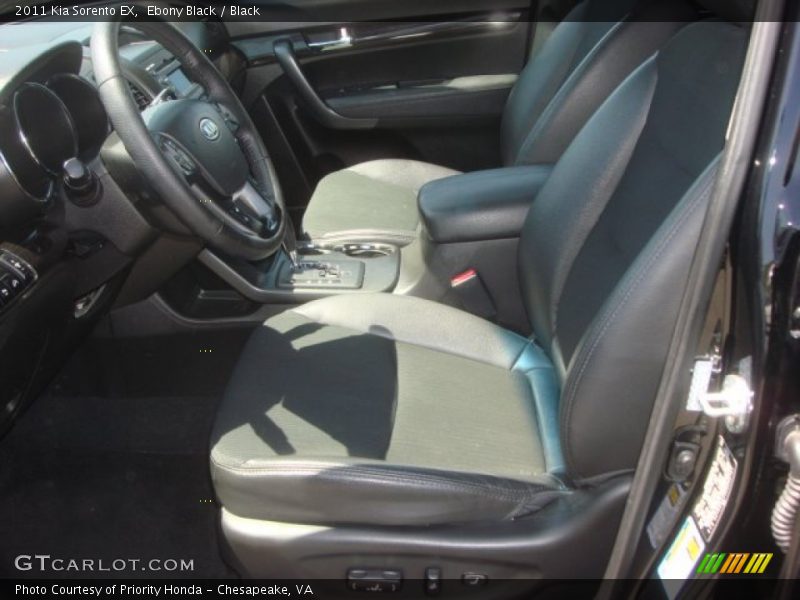 Ebony Black / Black 2011 Kia Sorento EX